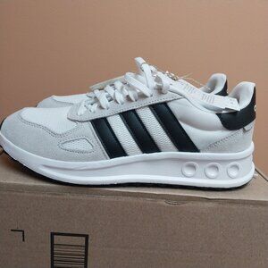 Adidas men's run 84 shoes - White/Gray/Black - Size 11